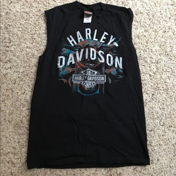 Harley Davidson Cut-Off Tee - Picture 1 of 3